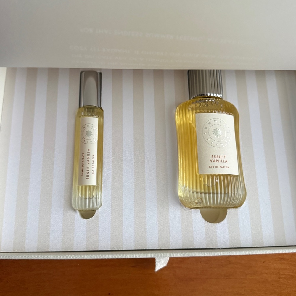 SOLD!!! Sold Out Summer Fridays Sunlit Vanilla Perfume set.
